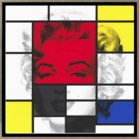Mondrian Marilyn - Framed Canvas