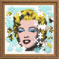 PUZZLE MARILYN - OIL ON FRAMED CANVAS